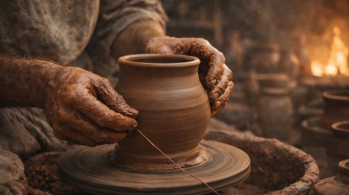 Глина в руке горшечника