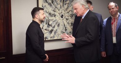 Президент Украины Владимир Зеленский встретился с пастором Франклином Грэмом Президент Украины Владимир Зеленский встретился с пастором Франклином Грэмом